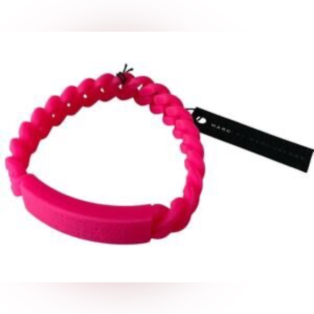MARC BY MARC JACOBS Pink Silicone Bracelet